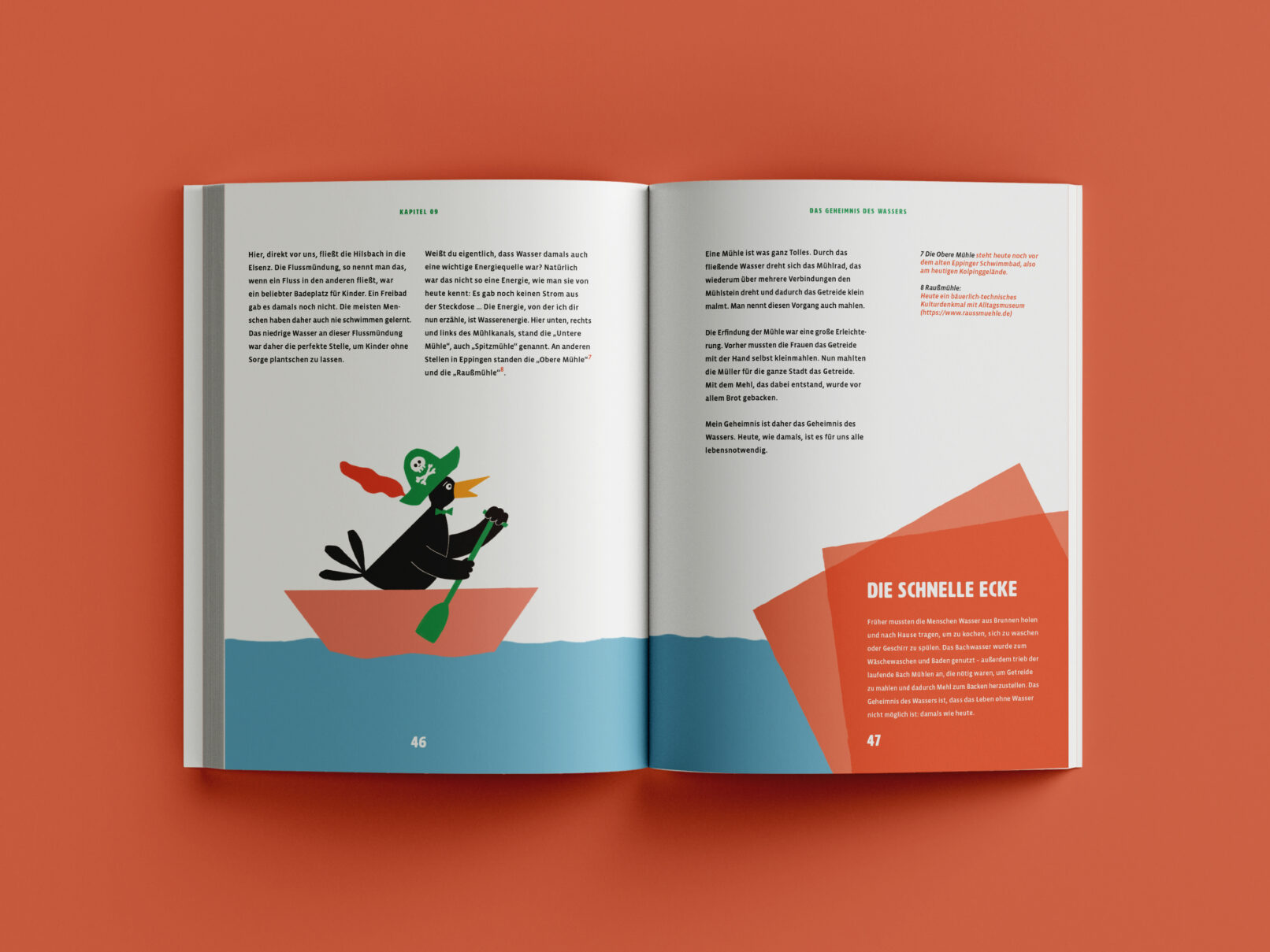 Stadtführer, Kinder, Boot, Pirat, Rabe